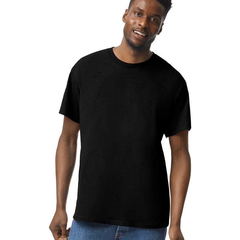 Gildan 5000 Adult Heavy Cotton T-Shirt - Black, Classic Fit, Short Sleeve (1 Piece)