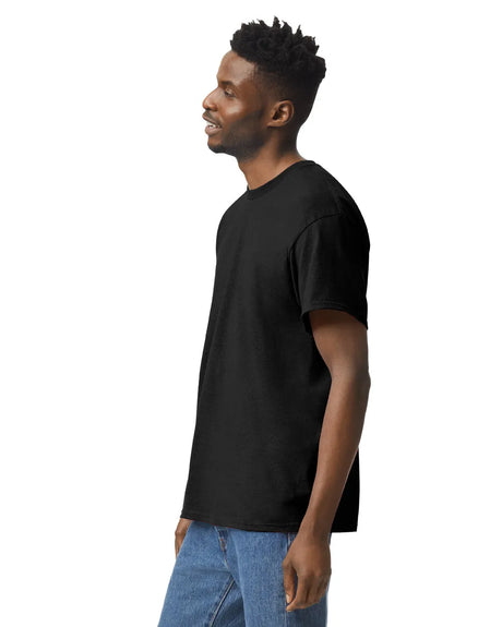 Gildan 5000 Adult Heavy Cotton T-Shirt - Black, Classic Fit, Short Sleeve (1 Piece)