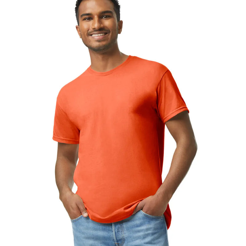 Gildan 5000 Adult Heavy Cotton T-Shirt - Orange, Short Sleeve, Unisex (1 Piece)