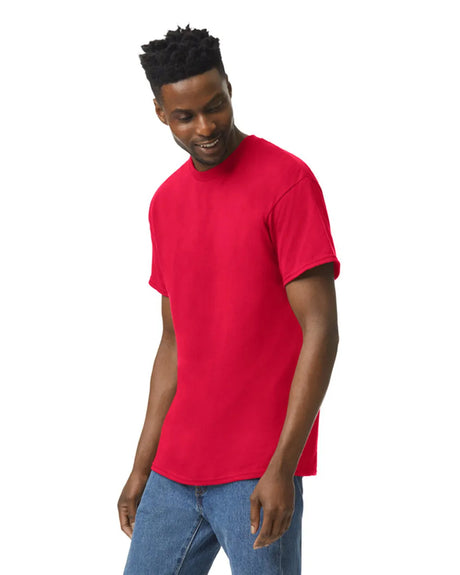 Gildan 5000 Adult Heavy Cotton T-Shirt - Red, Short Sleeve, Classic Fit (1 Unit)