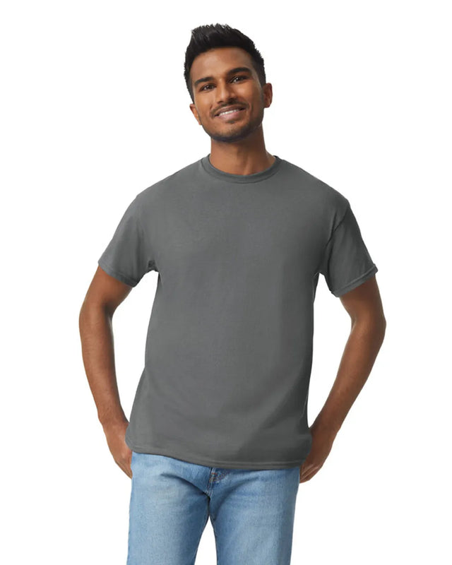 Gildan 5000 Adult Heavy Cotton T-Shirt - Charcoal, Classic Fit, Short Sleeve (1 Unit)