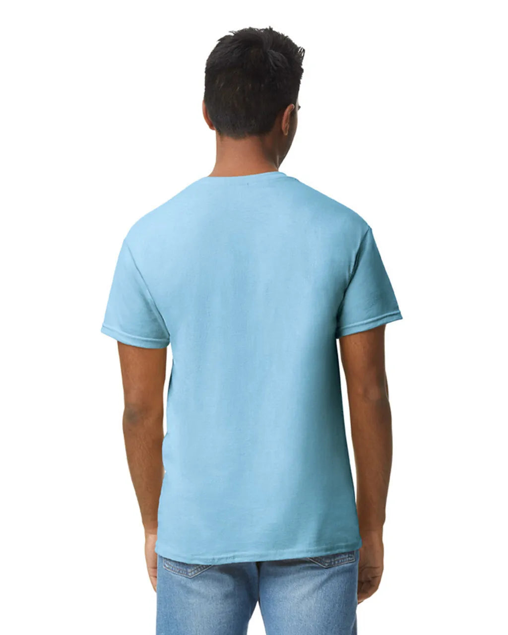 Gildan 5000 Adult Heavy Cotton T-Shirt Fabric - Light Blue, Classic Fit, Short Sleeve (1 Piece)