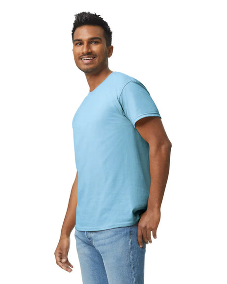 Gildan 5000 Adult Heavy Cotton T-Shirt Fabric - Light Blue, Classic Fit, Short Sleeve (1 Piece)