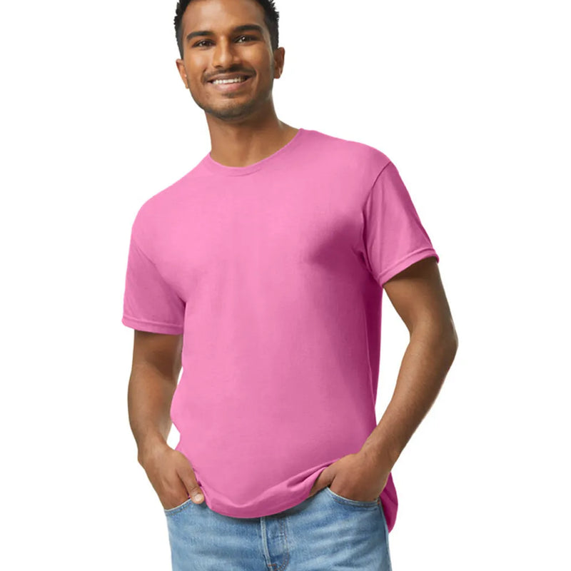 Gildan 5000 Adult Heavy Cotton T-Shirt - Azalea, Short Sleeve, Classic Fit (1 Piece)