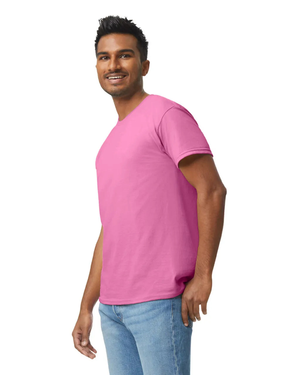 Gildan 5000 Adult Heavy Cotton T-Shirt - Azalea, Short Sleeve, Classic Fit (1 Piece)