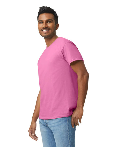 Gildan 5000 Adult Heavy Cotton T-Shirt - Azalea, Short Sleeve, Classic Fit (1 Piece)