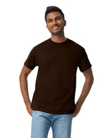 Gildan 5000 Adult Heavy Cotton T-Shirt - Dark Chocolate, Short Sleeve, Classic Fit (1 Piece)