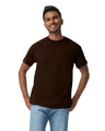 Gildan 5000 Adult Heavy Cotton T-Shirt - Dark Chocolate, Short Sleeve, Classic Fit (1 Piece)