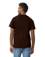 Gildan 5000 Adult Heavy Cotton T-Shirt - Dark Chocolate, Short Sleeve, Classic Fit (1 Piece)