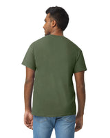 Gildan 5000 Adult Heavy Cotton T-Shirt - Military Green, Classic Fit, Short Sleeve (1 Piece)
