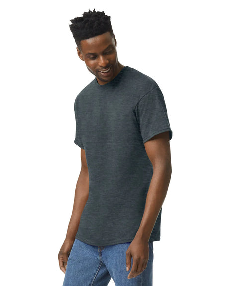 Gildan 5000 Adult Heavy Cotton T-Shirt - Dark Heather, Short Sleeve, Unisex (1 Piece)