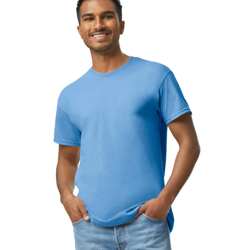 Gildan 5000 Adult Heavy Cotton T-Shirt - Carolina Blue, Classic Fit, Short Sleeve (1 Unit)