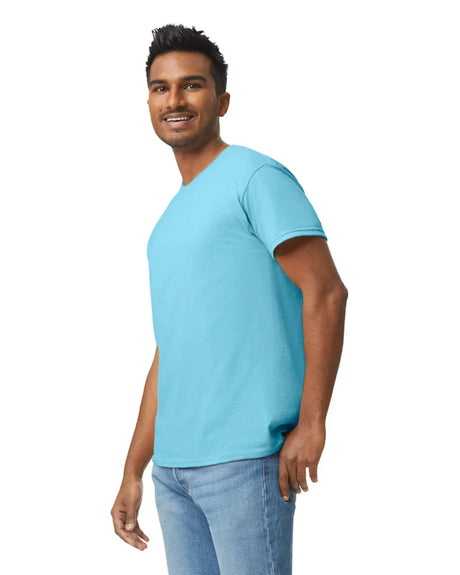 Gildan 5000 Adult Heavy Cotton T-Shirt Fabric - Sky, Short Sleeve, Classic Fit (1 Piece)