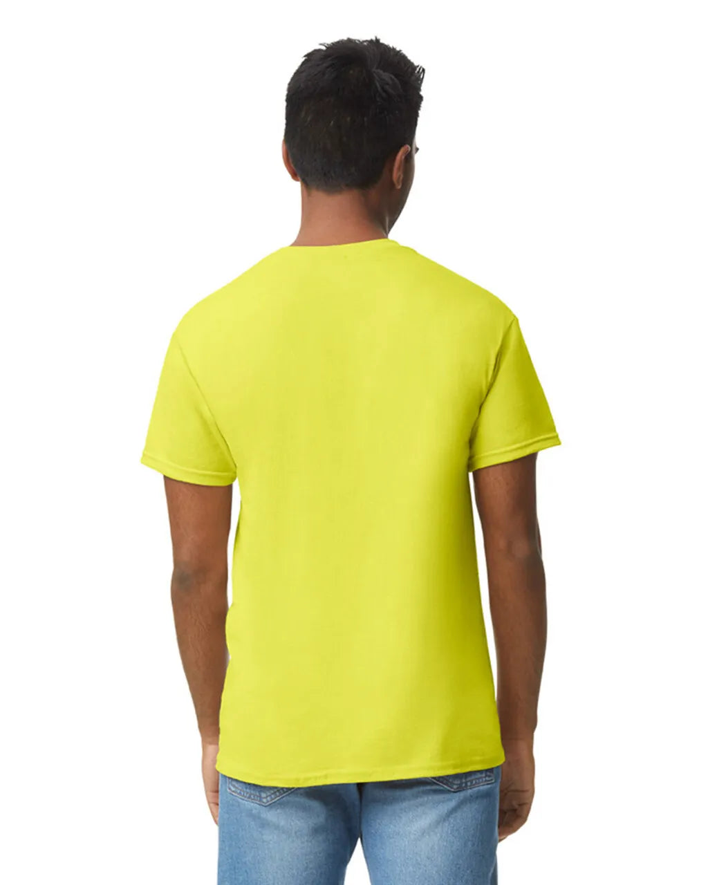 Gildan 5000 Adult Heavy Cotton T-Shirt - Safety Green, Classic Fit, Short Sleeve (1 Piece)