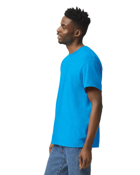 Gildan 5000 Adult Heavy Cotton T-Shirt Fabric - Heather Sapphire, Short Sleeve, Classic Fit (1 Unit)