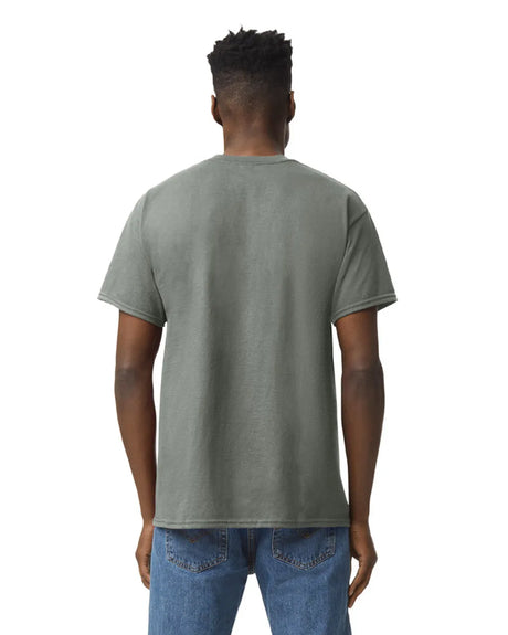 Gildan 5000 Adult Heavy Cotton T-Shirt - Heather Military Green, Short Sleeve, Classic Fit (1 Piece)