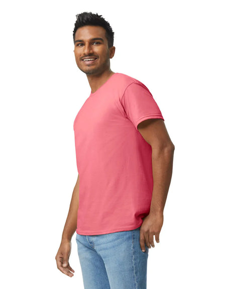 Gildan 5000 Adult Heavy Cotton T-Shirt Fabric - Coral Silk, Short Sleeve, Classic Fit (1 Piece)
