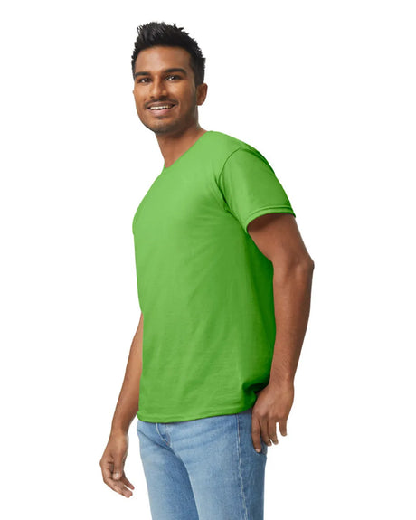 Gildan 5000 Adult Heavy Cotton T-Shirt - Neon Green, Classic Fit, Short Sleeve (1 Unit)
