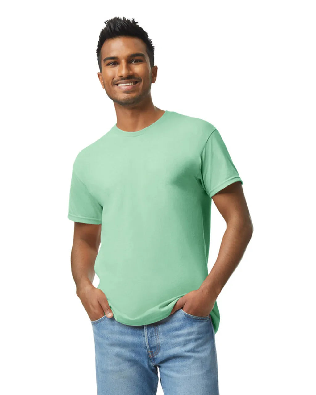 Gildan 5000 Heavy Cotton Fabric - Mint Green, Classic Fit, Short Sleeve (1 Shirt)