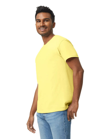 Gildan 5000 Adult Heavy Cotton T-Shirt - Corn Silk, Short Sleeve, Unisex (1 Piece)