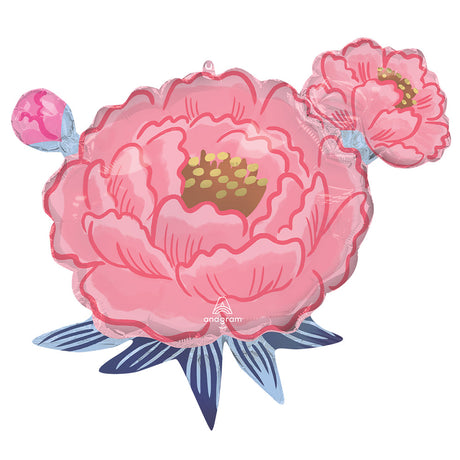 Foil Balloon Satin Peony Garden 27 Inch