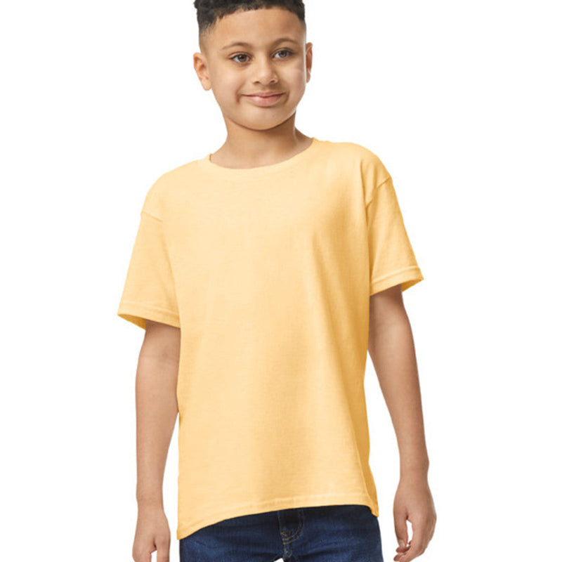 Gildan 5000B Youth Heavy Cotton Fabric - Yellow Haze, Short Sleeve, Classic Fit (1 Shirt)