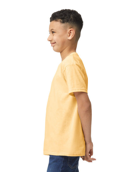 Gildan 5000B Youth Heavy Cotton Fabric - Yellow Haze, Short Sleeve, Classic Fit (1 Shirt)