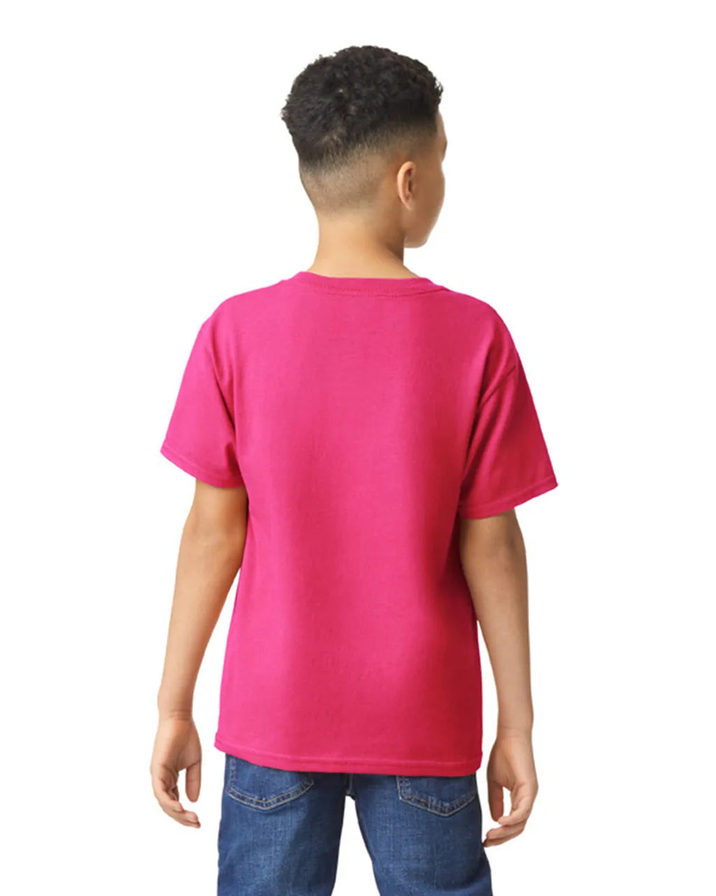 Gildan 5000B Youth Heavy Cotton Fabric - Heliconia, Short Sleeve, Classic Fit (1 Unit)