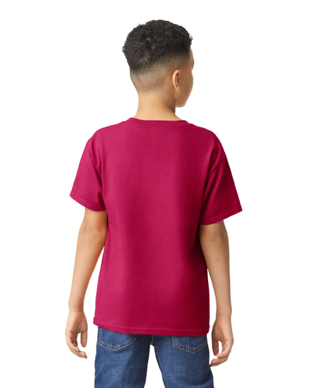 Gildan 5000B Youth Heavy Cotton Fabric - Cardinal Red, Classic Fit, Short Sleeve (1 Shirt)