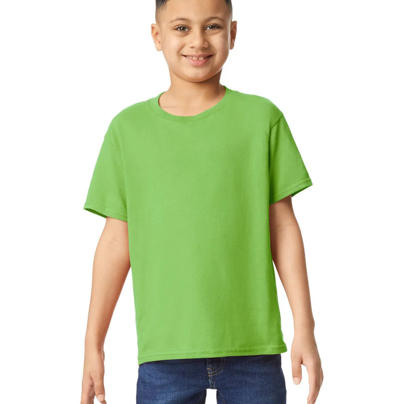 Gildan 5000B Youth Heavy Cotton T-Shirt - Lime, Classic Fit, Short Sleeve (1 Piece)