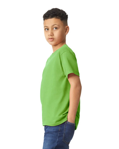 Gildan 5000B Youth Heavy Cotton T-Shirt - Lime, Classic Fit, Short Sleeve (1 Piece)