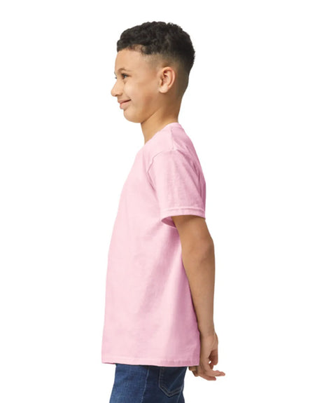 Gildan 5000B Youth Heavy Cotton Fabric - Light Pink, Short Sleeve, Classic Fit (1 Unit)
