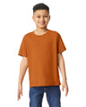 Gildan 5000B Youth Heavy Cotton Fabric - Texas Orange, Classic Fit, Short Sleeve (1 Shirt)