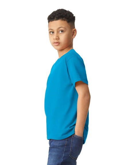 Gildan 5000B Youth Heavy Cotton Fabric - Sapphire, Short Sleeve, Classic Fit (1 Piece)