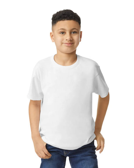 Gildan 5000B Youth Heavy Cotton Fabric - White, Short Sleeve, Classic Fit (1 Piece)