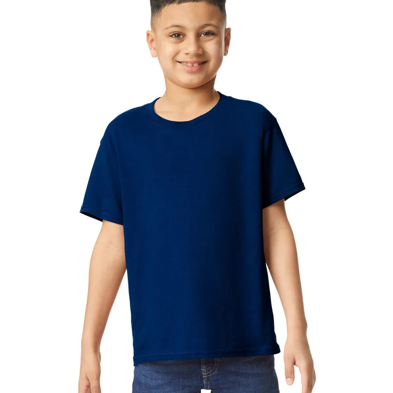 Gildan 5000B Youth Heavy Cotton Fabric - Navy, Short Sleeve, Classic Fit (1 Piece)