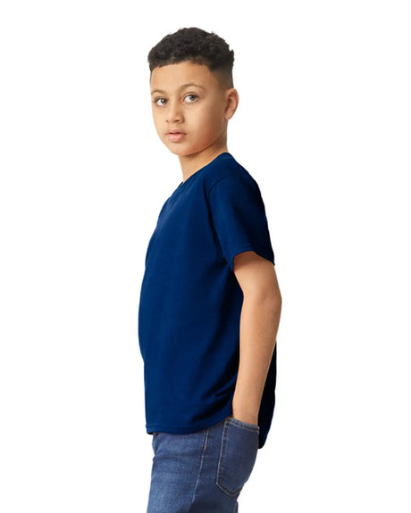 Gildan 5000B Youth Heavy Cotton Fabric - Navy, Short Sleeve, Classic Fit (1 Piece)