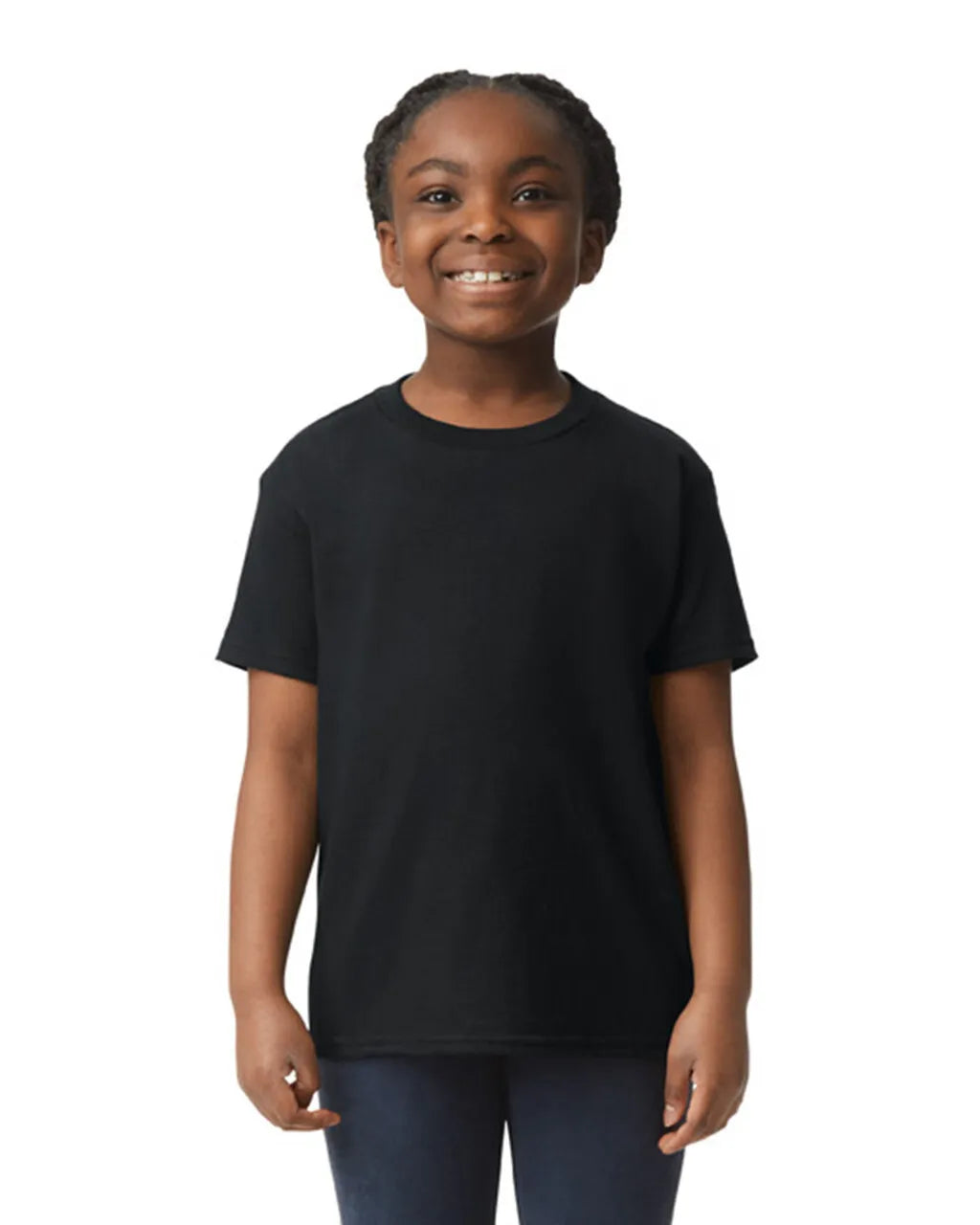 Gildan 5000B Youth Heavy Cotton Fabric - Black, Short Sleeve, Classic Fit (1 Piece)
