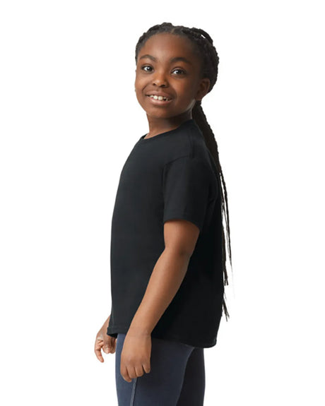 Gildan 5000B Youth Heavy Cotton Fabric - Black, Short Sleeve, Classic Fit (1 Piece)
