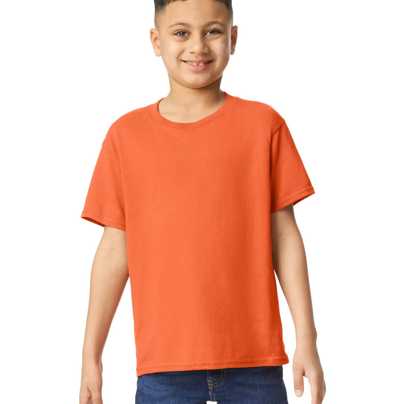 Gildan 5000B Youth Heavy Cotton Fabric - Orange, Short Sleeve, Classic Fit (1 Piece)