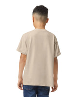 Gildan 5000B Youth Heavy Cotton Fabric - Sand, Short Sleeve, Classic Fit (1 Piece)