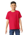Gildan 5000B Youth Heavy Cotton Fabric - Red, Classic Fit, Short Sleeve (1 Shirt)