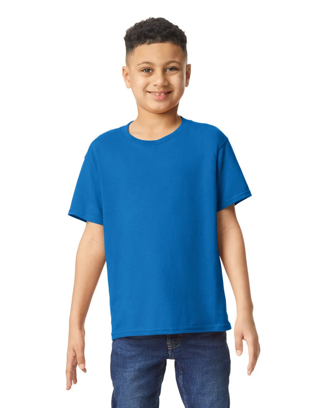 Gildan 5000B Youth Heavy Cotton Fabric - Royal, Short Sleeve T-Shirt (1 Piece)