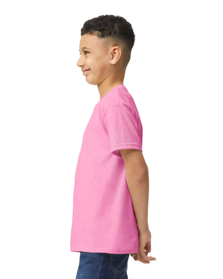 Gildan 5000B Youth Heavy Cotton T-Shirt Fabric - Azalea, Short Sleeve, Classic Fit (1 Piece)