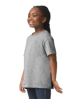 Gildan 5000B Youth Heavy Cotton T-Shirt Fabric - Sport Grey, Classic Fit, Short Sleeve (1 Piece)