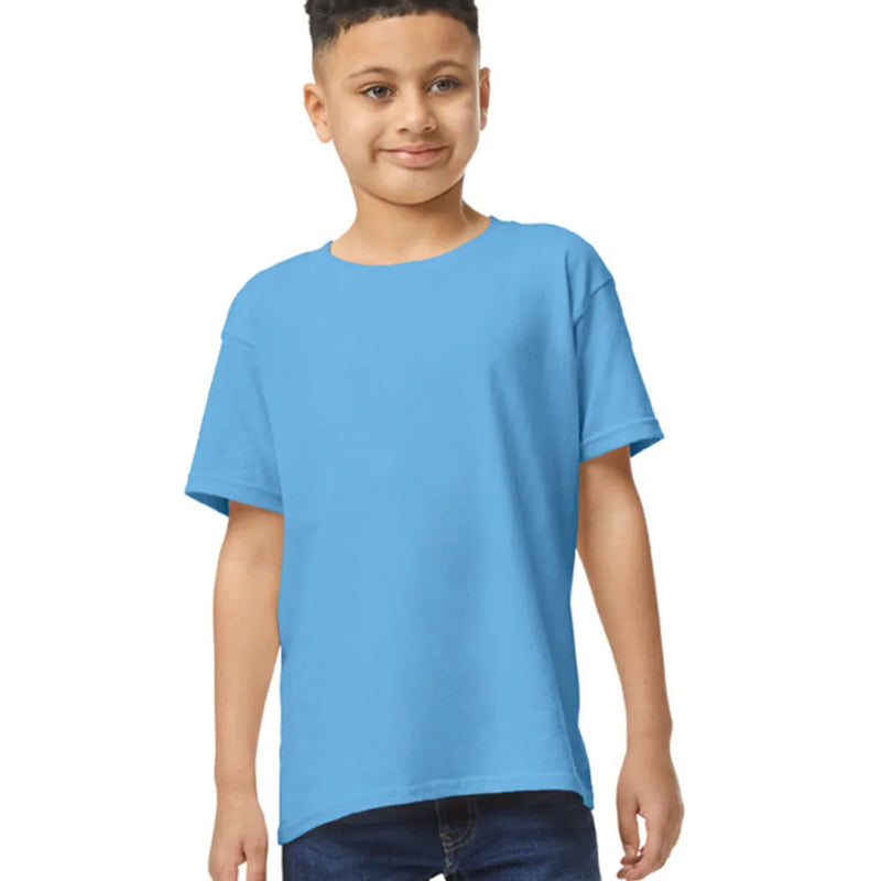Gildan 5000B Youth Heavy Cotton Fabric - Carolina Blue, Short Sleeve, Classic Fit (1 Piece)