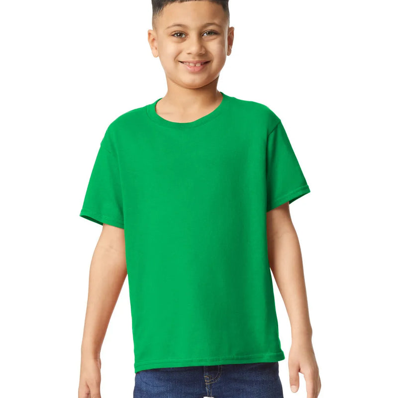 Gildan 5000B Youth Heavy Cotton T-Shirt - Irish Green, Heavy Cotton, Short Sleeve (1 Piece)