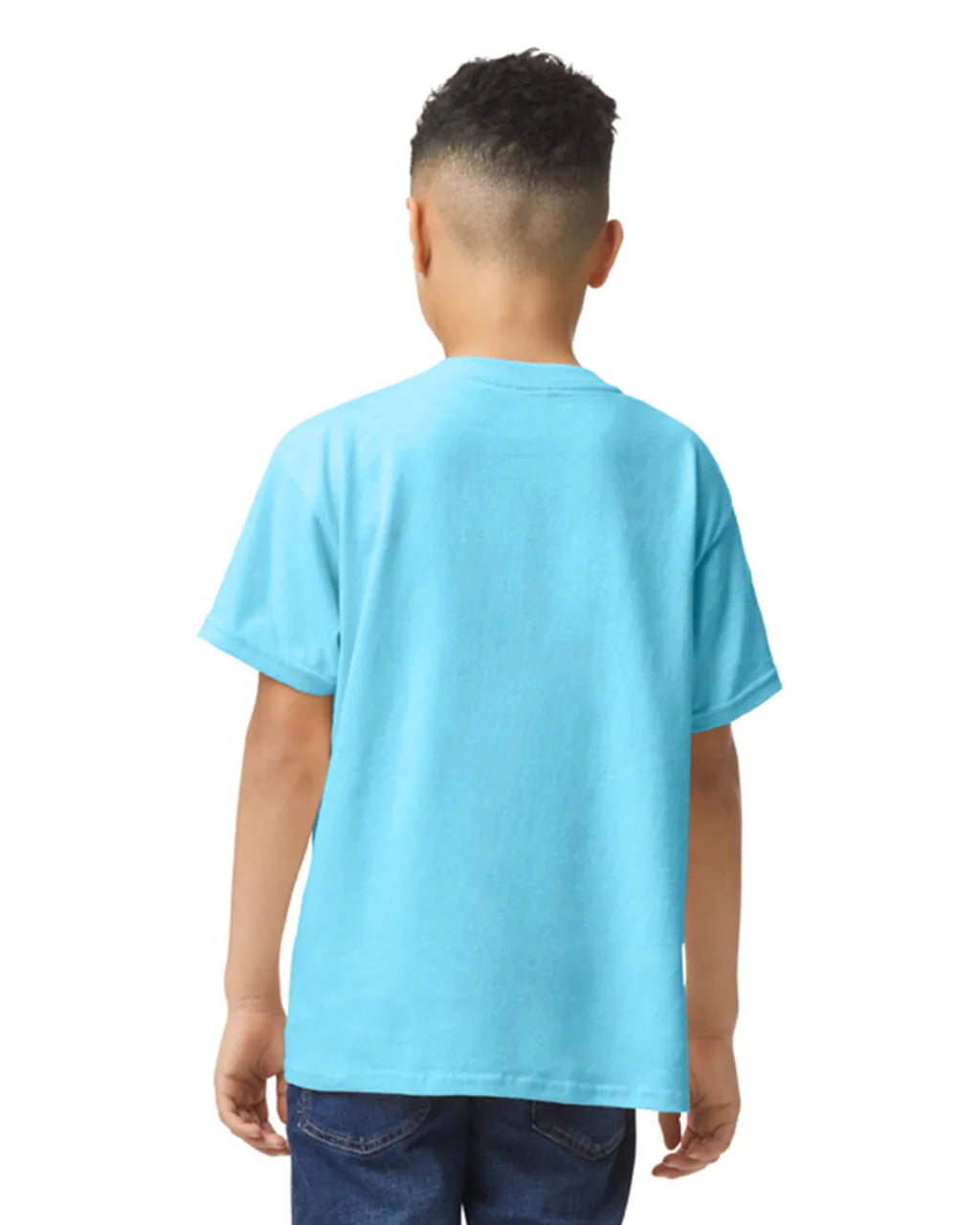 Gildan 5000B Youth Heavy Cotton Fabric - Sky, Short Sleeve, Classic Fit (1 Shirt)
