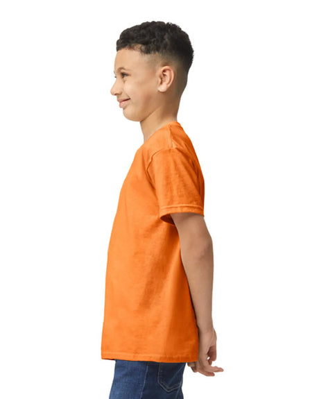 Gildan 5000B Youth Heavy Cotton T-Shirt - Safety Orange, Short Sleeve, Classic Fit (1 Unit)