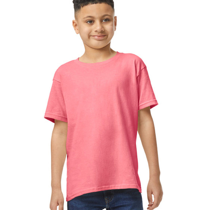 Gildan 5000B Youth Heavy Cotton Fabric - Coral Silk, Short Sleeve, Classic Fit (1 Piece)